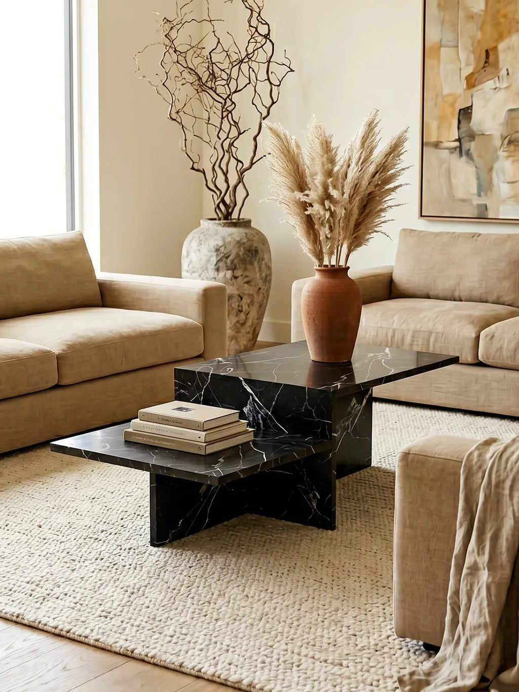 Table basse SPLIT en marbre
