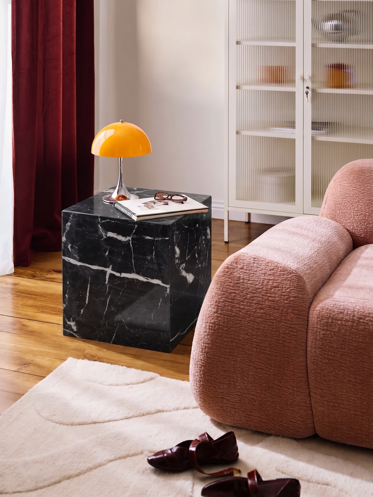 Table d’appoint CUBE en marbre