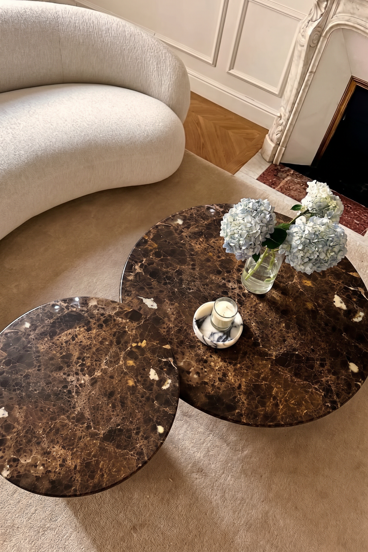Table basse Duo en marbre
