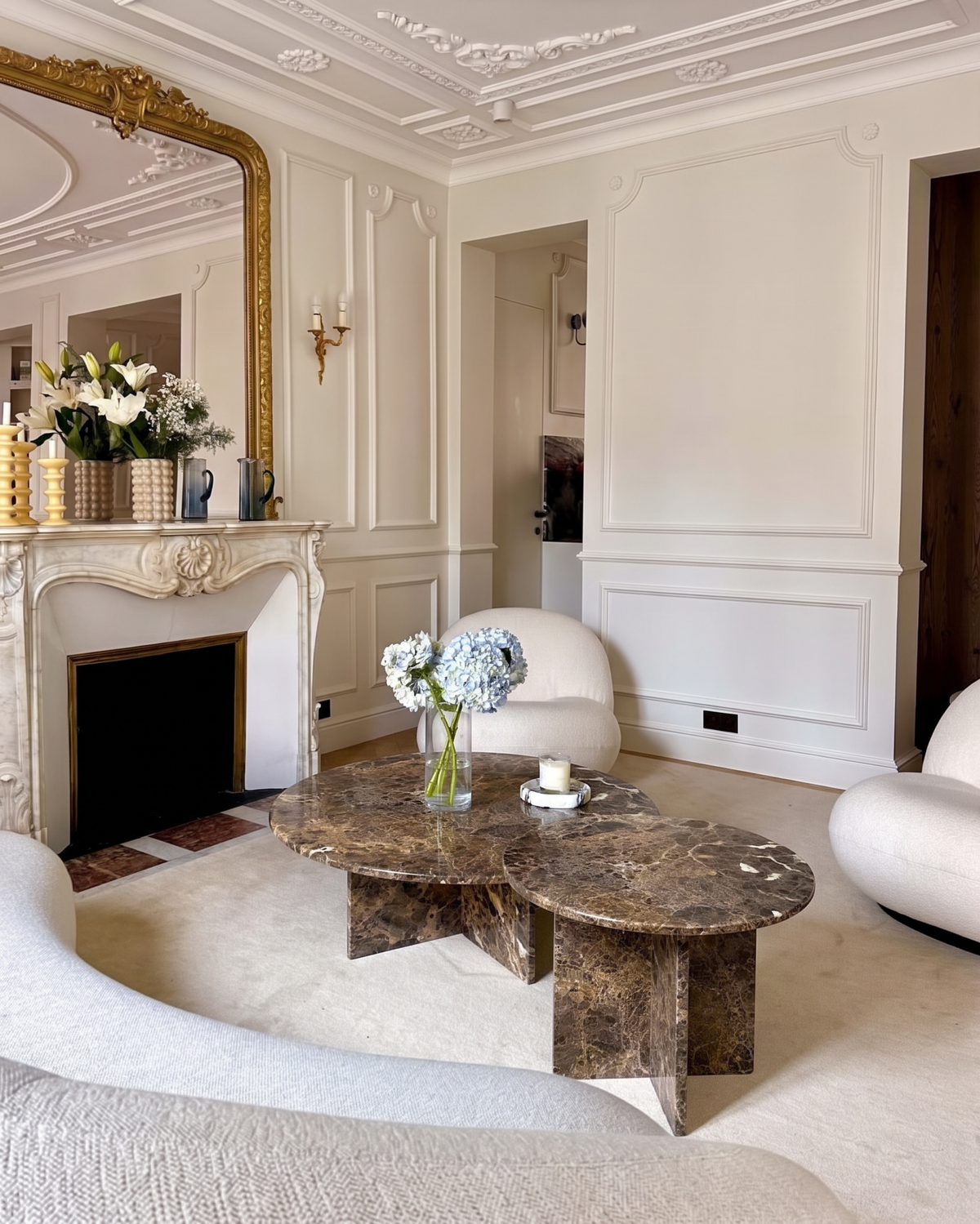 Table basse Duo en marbre