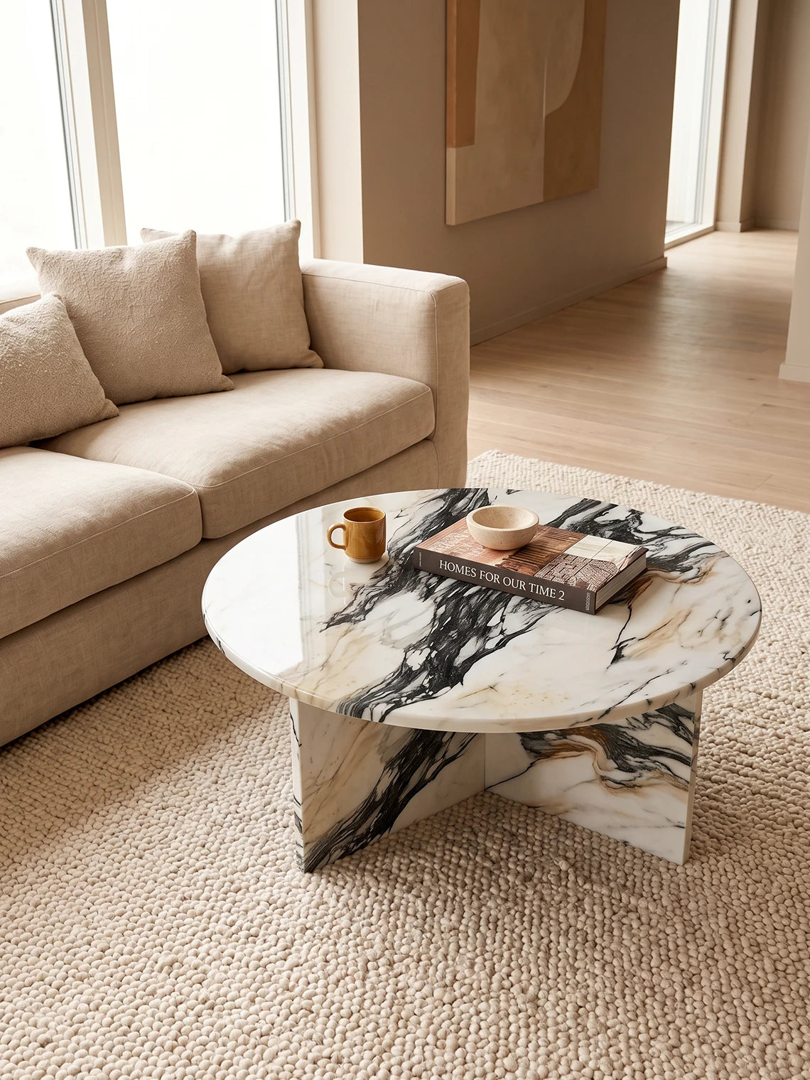 Table basse ORBIT en marbre
