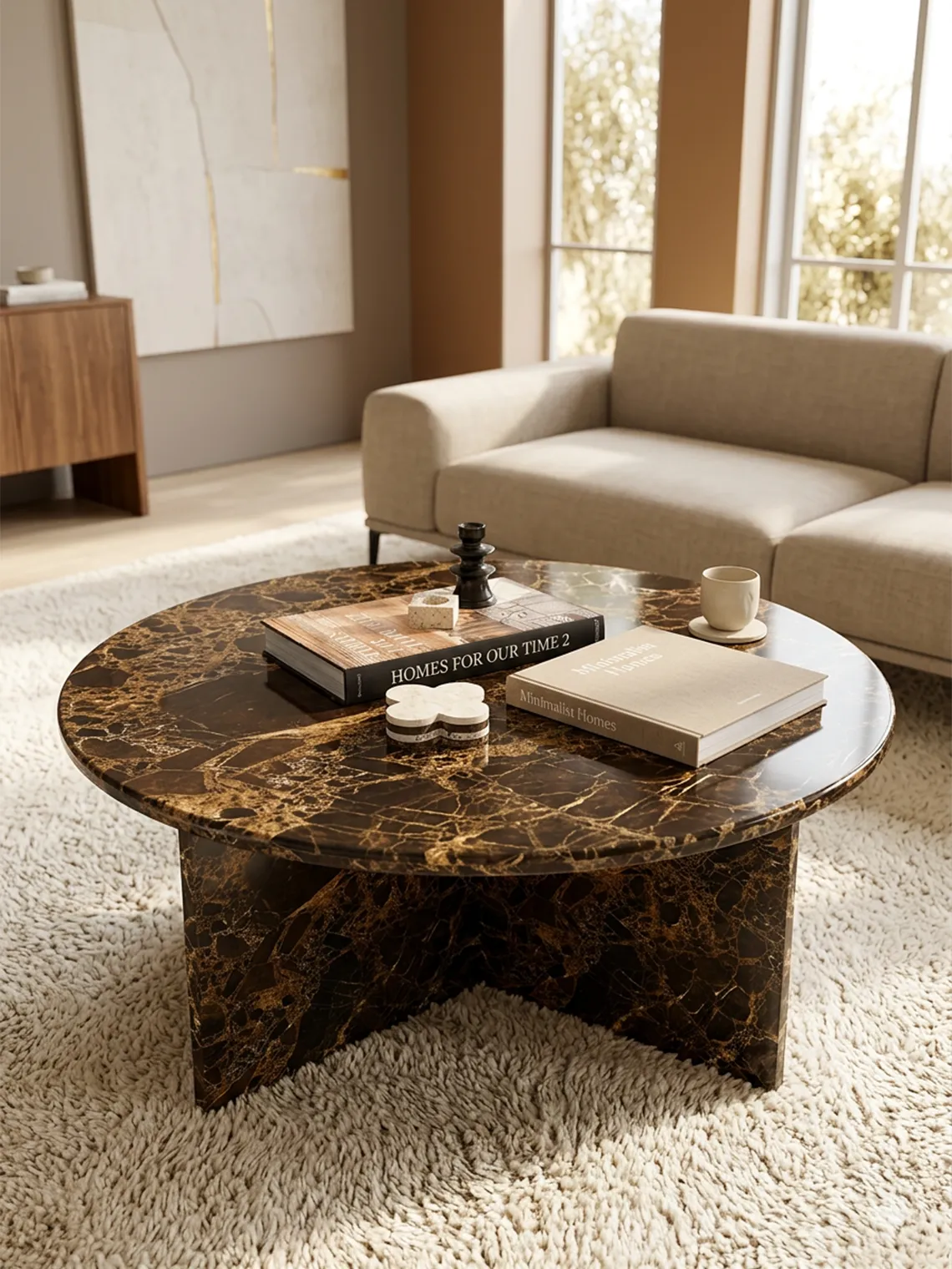 Table basse ORBIT en marbre