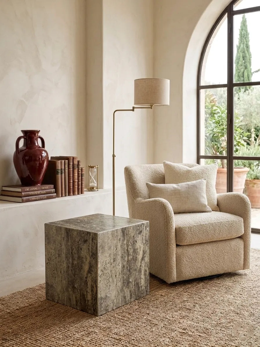 Table d’appoint CUBE en marbre